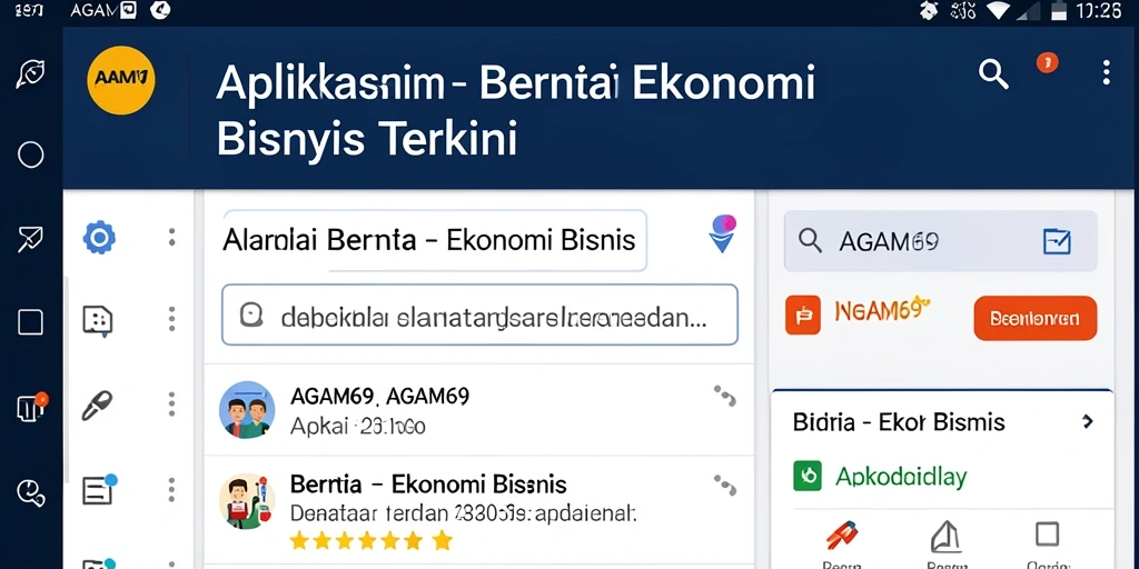 Tampilan antarmuka AGAM69 yang intuitif dan informatif.