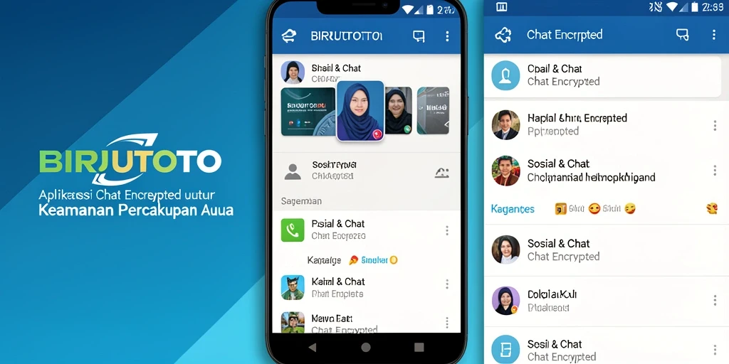 Tampilan antarmuka BIRUTOTO yang menarik dan fungsional untuk chat yang aman.