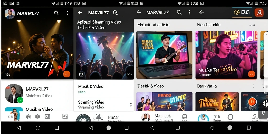 Tampilan antarmuka pengguna MARVRL77 yang menarik dan fungsional.