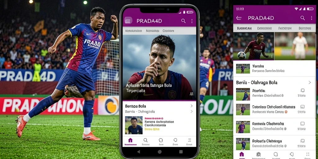 Tampilan antarmuka aplikasi PRADA4D yang menarik dan informatif.